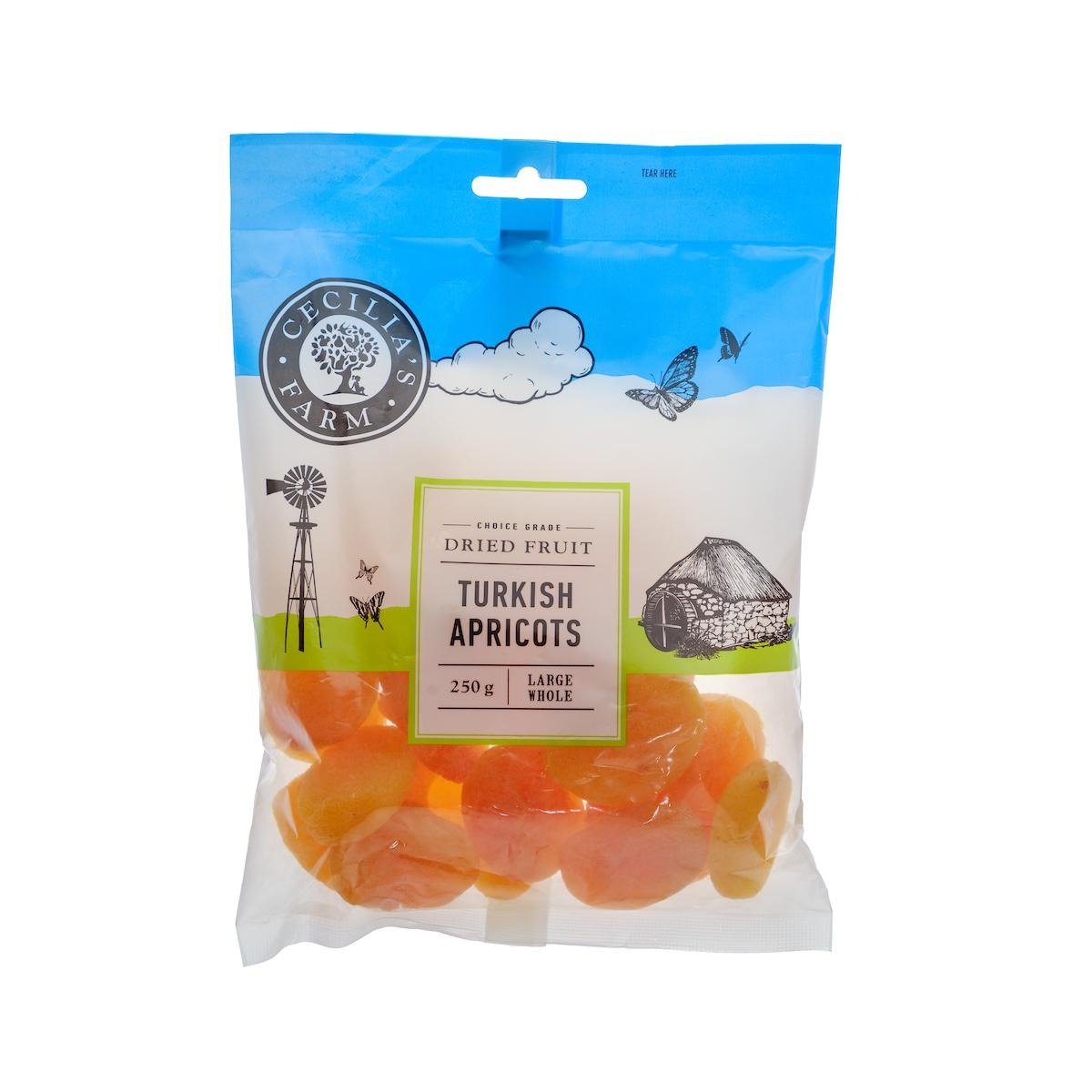 Turkish Apricots 250g Dried Fruit Cecilia's Farm