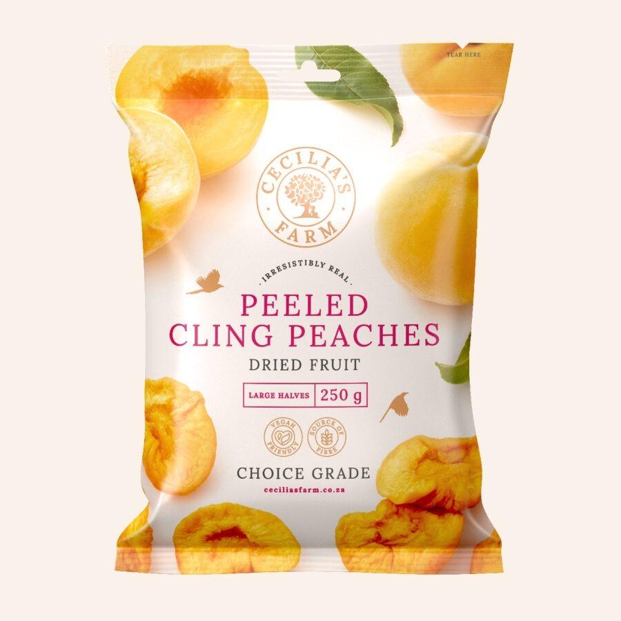 Dried Peeled Cling Peaches Cecilia's Farm