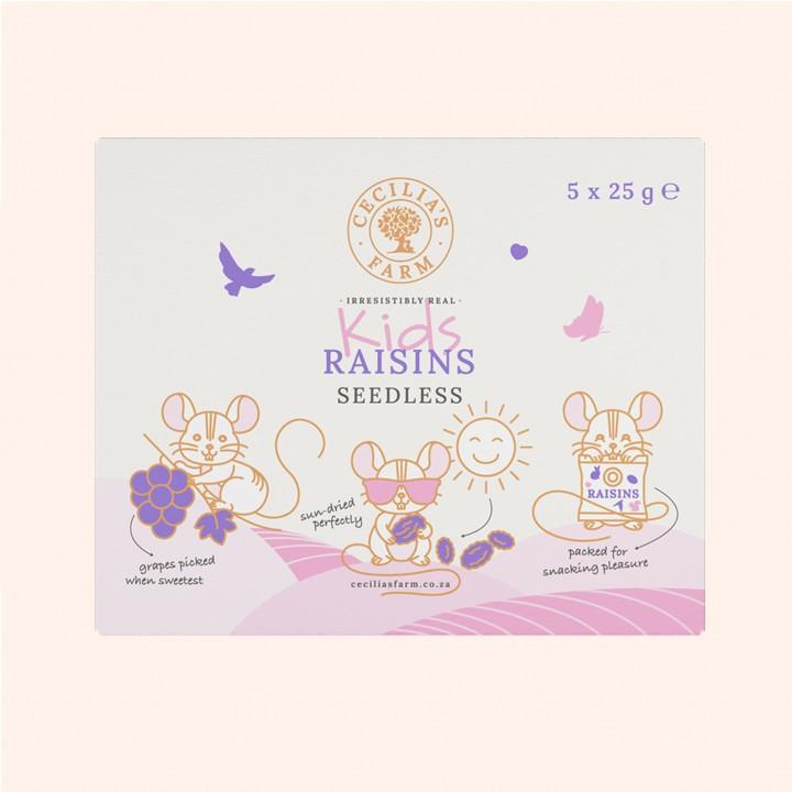 Seedless Raisins Kids Multipack x 5 - Image 3